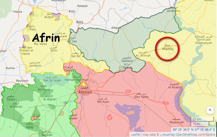MIMORIADNA SPRÁVA: Turecké letectvo zahájilo bombardovanie mesta Manbij