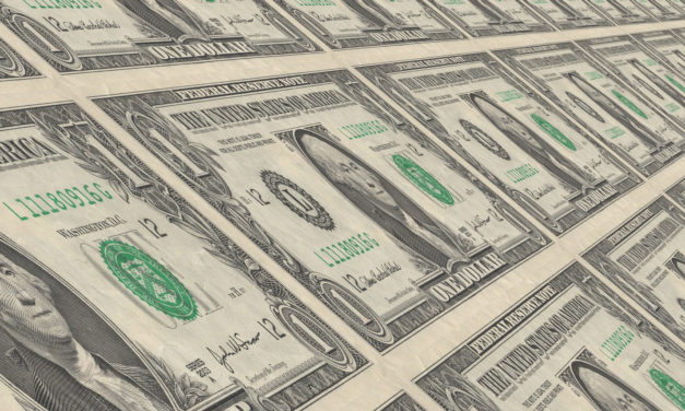 Americký dolár na šikmej ploche