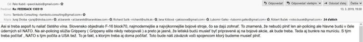Podľa úniku z prostredia strany SaS, úloha slovenského letectva je byť súčasťou údernej sily…
