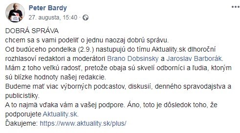 Aktuality prijímajú nové posily. Otázka smerovania portálu je zrejmá z mien, ktoré prijali do…