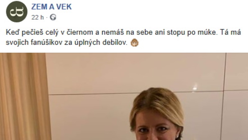 Keď sa darí, tak sa darí. Zuzana Čaputová opäť na posmech.