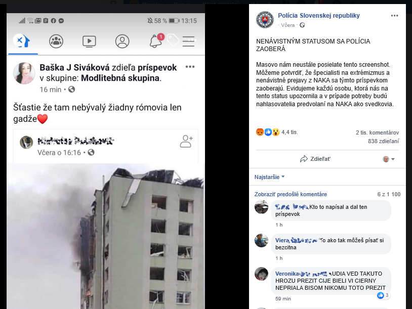 Nesúdťe Bašku za jej nenávistný status, problém je inde.